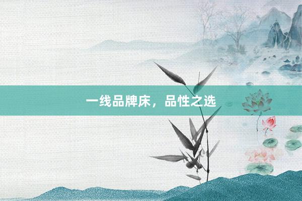 一线品牌床，品性之选